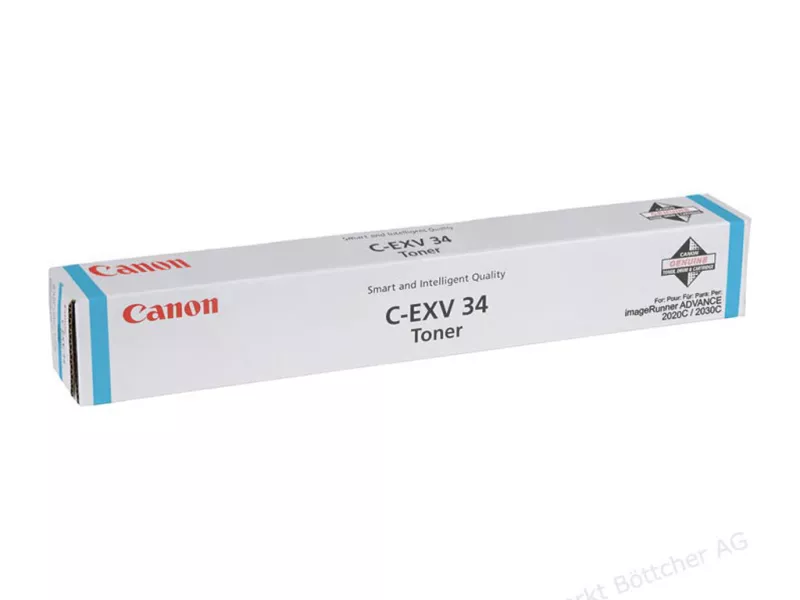 Toner Originale Canon C-EXV34c 3783B002 (Ciano 19000 pagine)