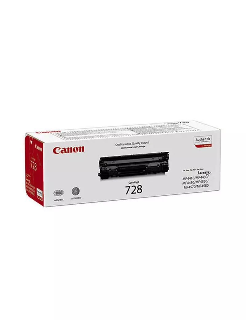 Toner Originale Canon 728 3500B002 (Nero 2100 pagine) Toner Originale Canon 728 3500B002 (Nero 2100 pagine)