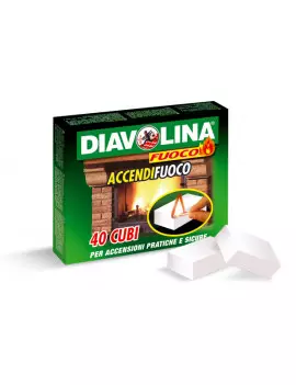 Diavolina Accendifuoco (40 Cubi)