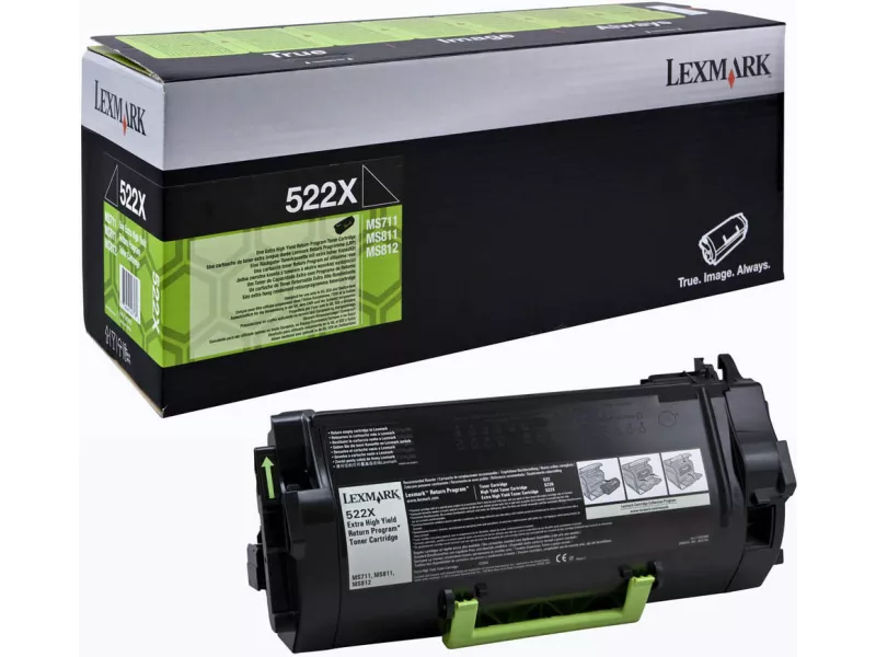 Toner Originale Lexmark 52D2X00 522X (Nero 45000 pagine)