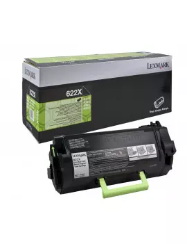 Toner Originale Lexmark 622X 62D2X00 (Nero 45000 pagine)