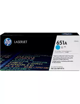Toner Originale HP CE341A  651A (Ciano 16000 pagine)