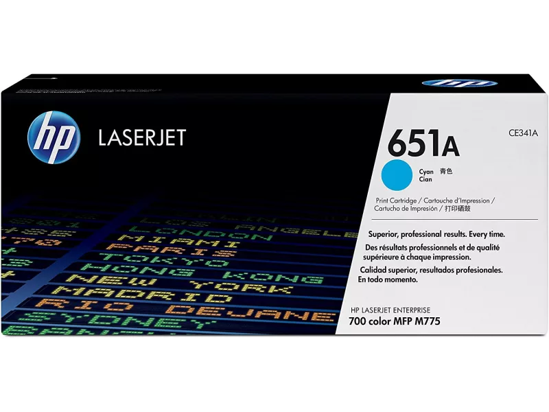 Toner Originale HP CE341A  651A (Ciano 16000 pagine)