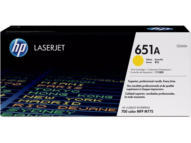 Toner Originale HP CE342A 651A (Giallo 16000 pagine)
