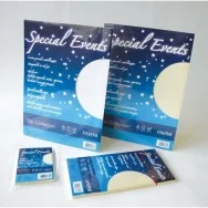 Carta e Buste Metallizzate Special Events Favini - 11x22 cm - 120 g - A570154 (Bianco Conf. 10)