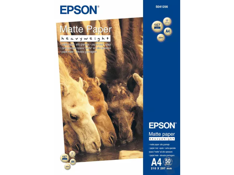 Carta Speciale Epson S041256 - Opaca - 167 g - A4 - Inkjet (Conf. 50) Carta Speciale Epson S041256 - Opaca - 167 g - A4 - Inkjet (Conf. 50)