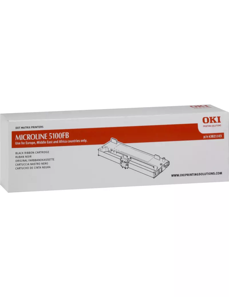 Nastro Originale Oki 43821103 (Nero) Nastro Originale Oki 43821103 (Nero)