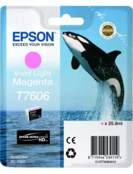 Cartuccia Originale Epson T760640 (Magenta Chiaro 2800 pagine)