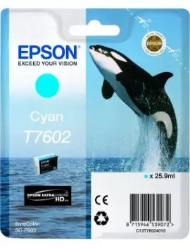 Cartuccia Originale Epson T760240 (Ciano 2200 pagine)