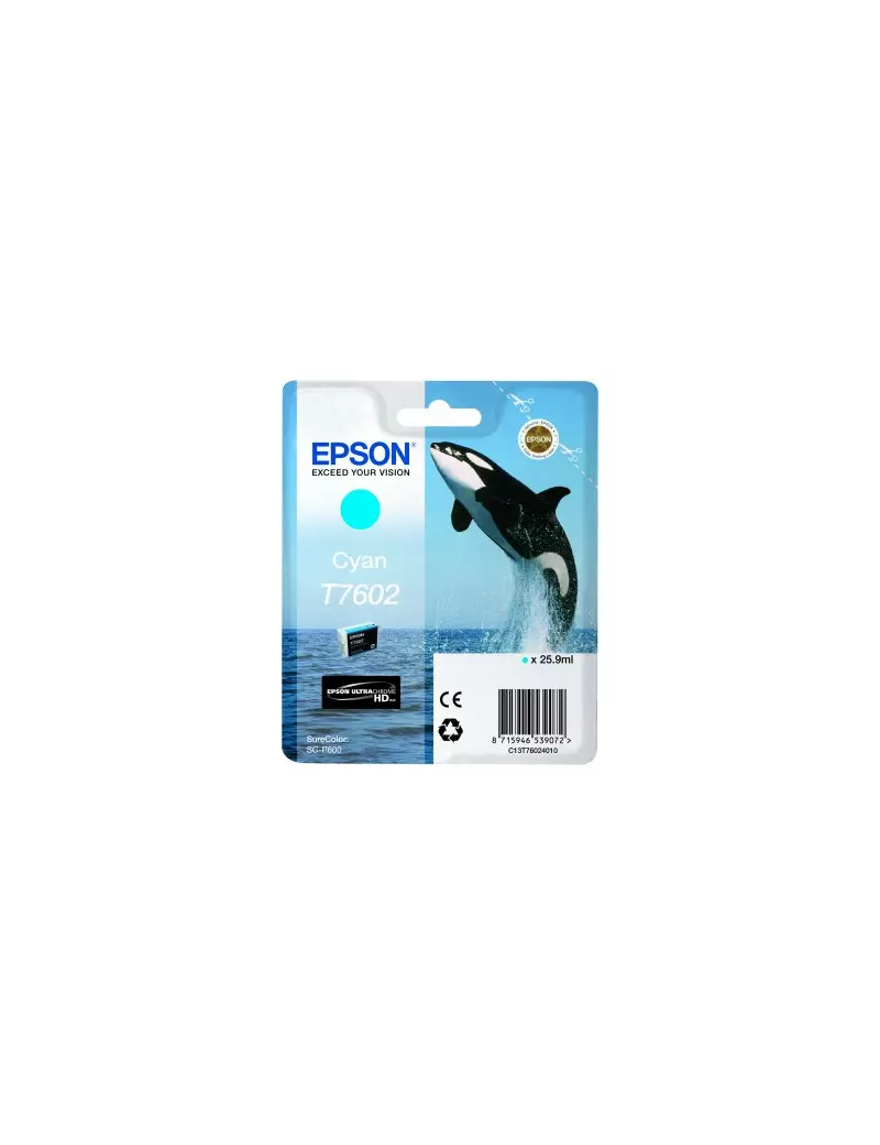 Cartuccia Originale Epson T760240 (Ciano 2200 pagine)