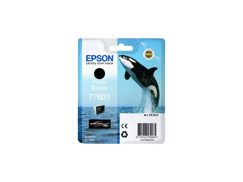 Cartuccia Originale Epson T760140 (Nero Foto 25,9ml)