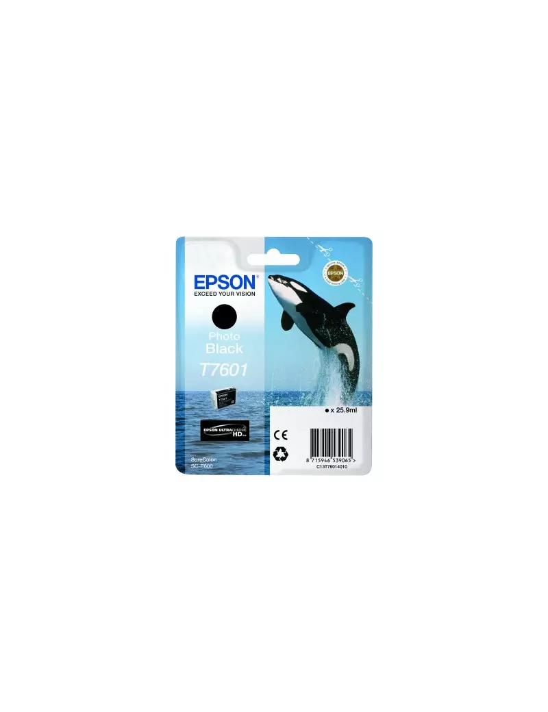 Cartuccia Originale Epson T760140 (Nero Foto 25,9ml) Cartuccia Originale Epson T760140 (Nero Foto 25,9ml)