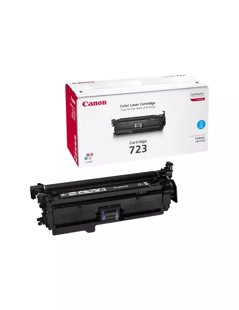 Toner Originale Canon 723c 2643B002 (Ciano 8500 pagine) Toner Originale Canon 723c 2643B002 (Ciano 8500 pagine)