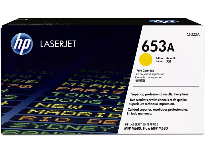 Toner Originale HP CF322A 653A (Giallo 16500 Pagine)