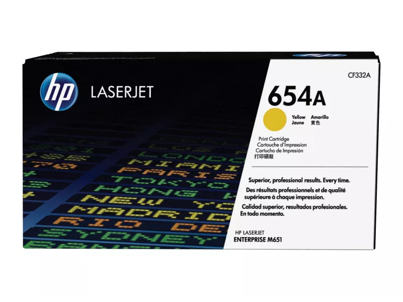 Toner Originale HP CF332A 654A (Giallo 15000 Pagine)