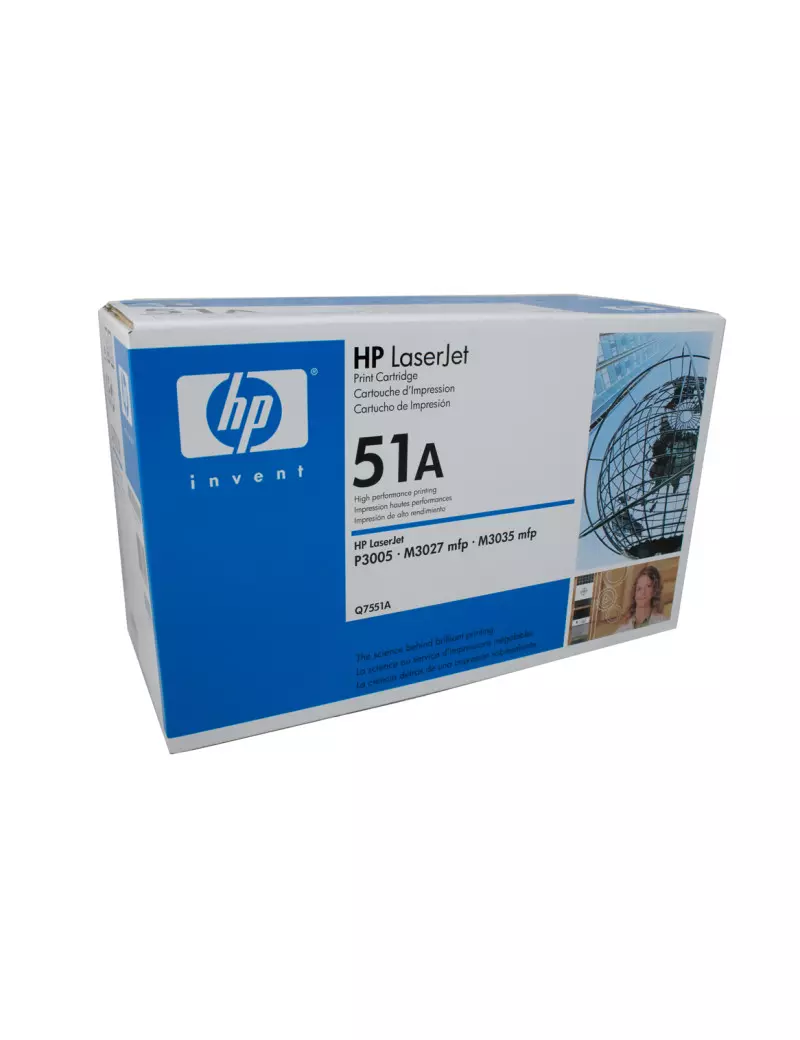 Toner Originale HP Q7551A 51A (Nero 6500 pagine) Toner Originale HP Q7551A 51A (Nero 6500 pagine)