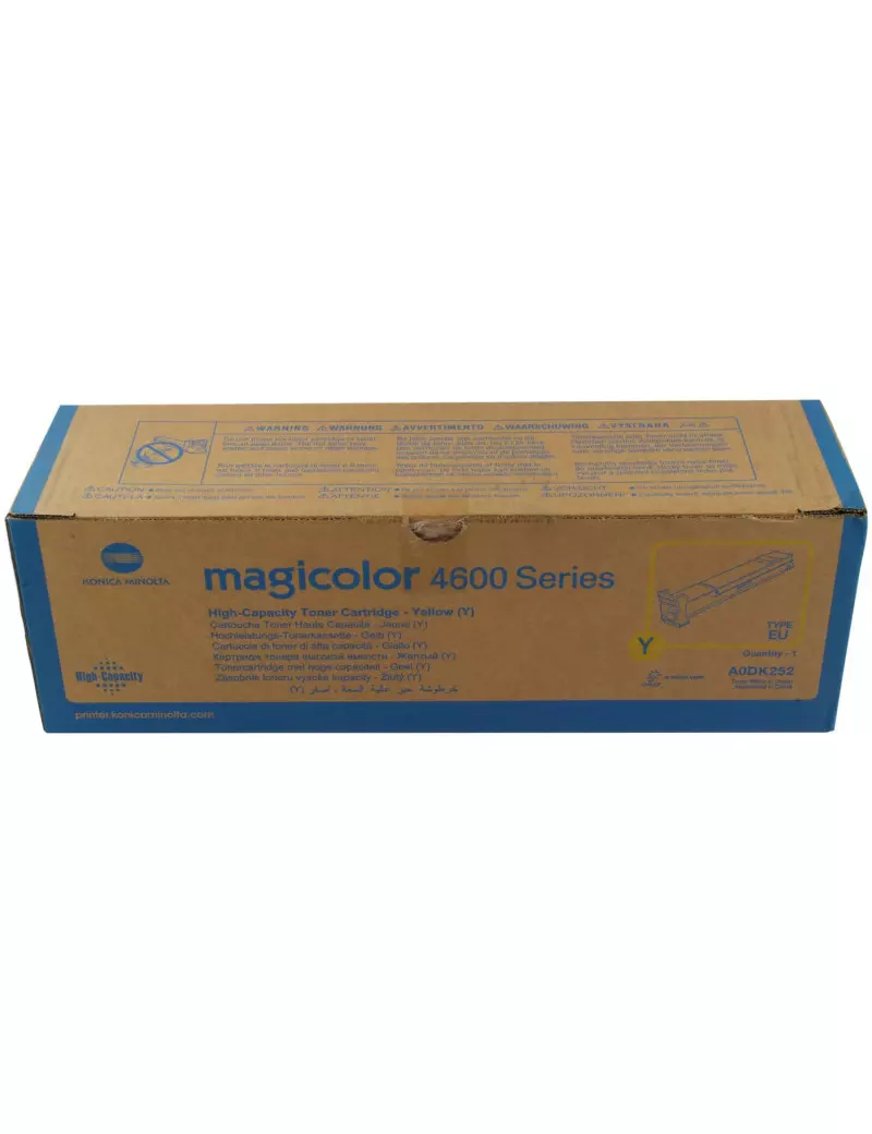 Toner Originale Konica Minolta A0DK252 (Giallo 8000 pagine) Toner Originale Konica Minolta A0DK252 (Giallo 8000 pagine)