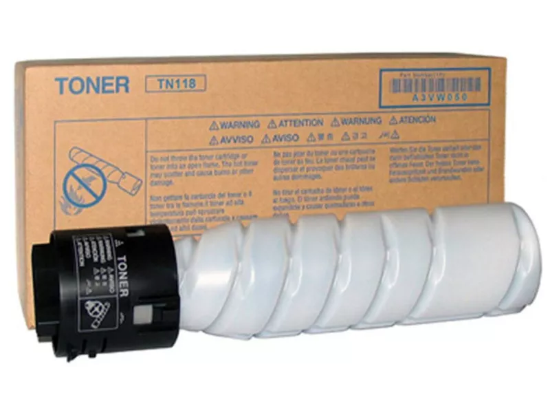 Toner Originale Konica Minolta TN-118K A3VW050 (Nero 12000 pagine)