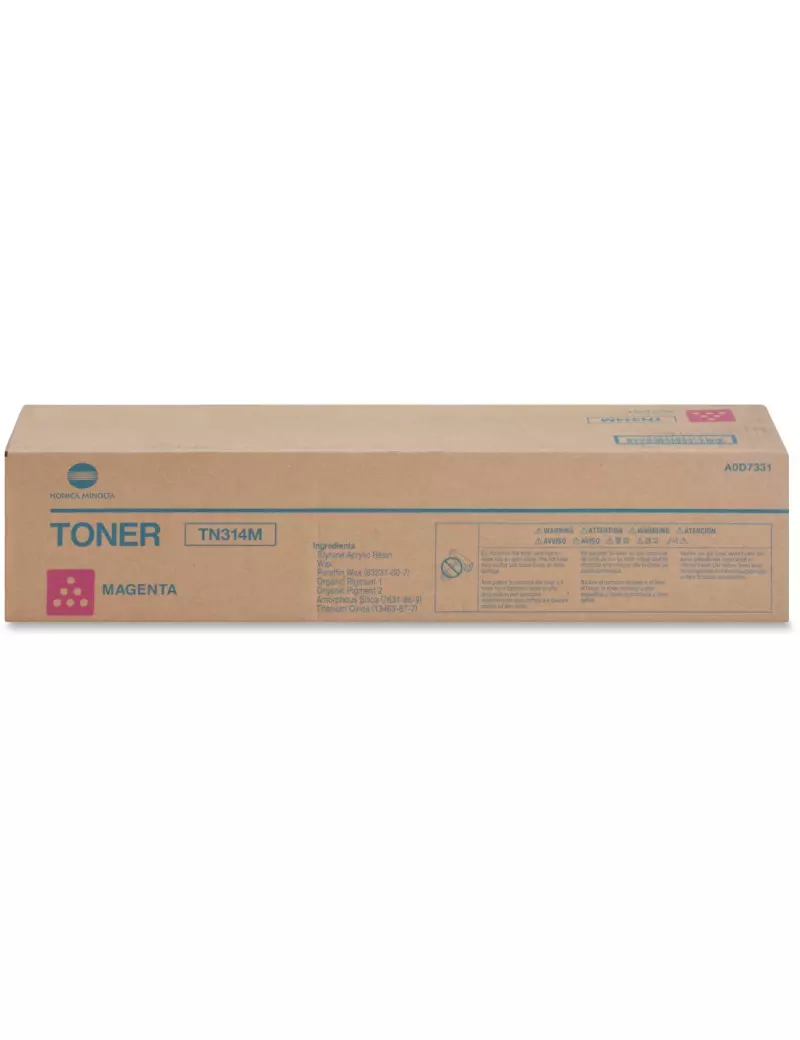 Toner Originale Konica Minolta TN-314M A0D7331 (Magenta 20000 pagine)