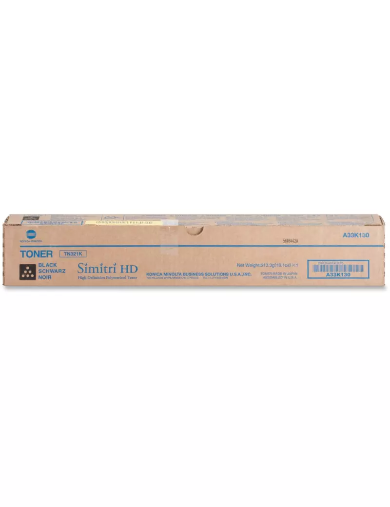 Toner Originale Konica Minolta TN-321K A33K150 (Nero 27000 pagine) Toner Originale Konica Minolta TN-321K A33K150 (Nero 27000 pagine)