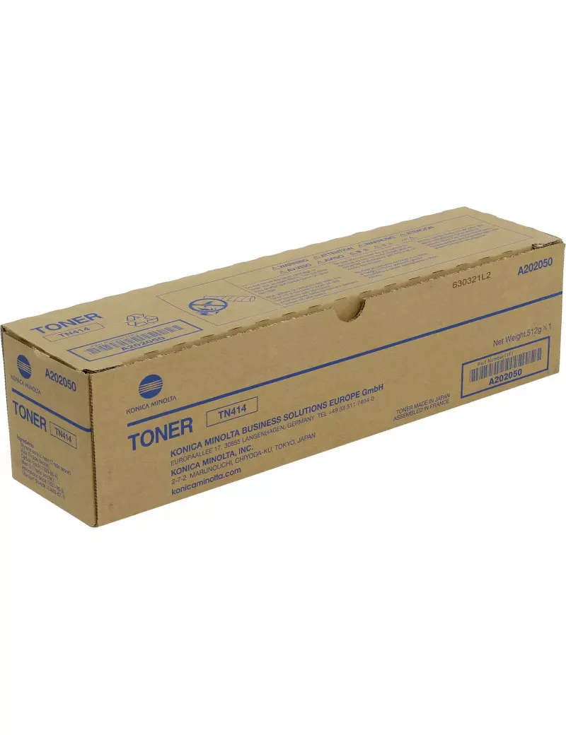 Toner Originale Konica Minolta TN-414 A202050 (Nero 25000 pagine)