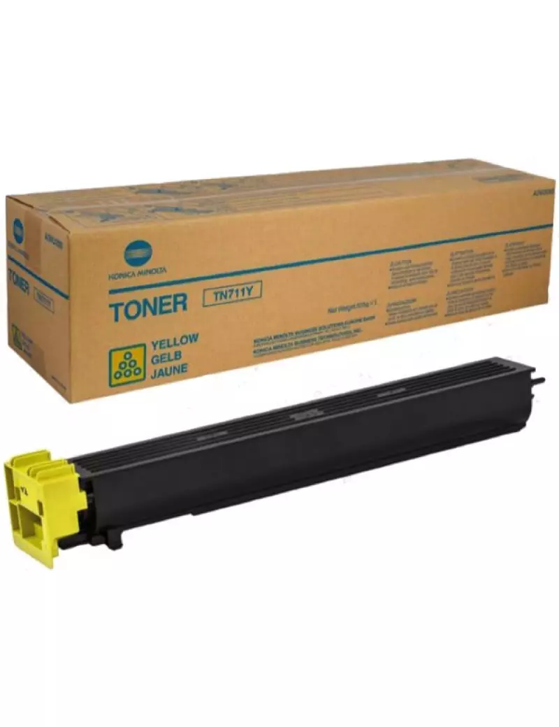 Toner Originale Konica Minolta TN-711Y A3VU250 (Giallo 31500 pagine) Toner Originale Konica Minolta TN-711Y A3VU250 (Giallo 31500 pagine)