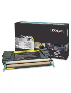 Toner Originale Lexmark C746 C746A1YG (Giallo 7000 pagine)