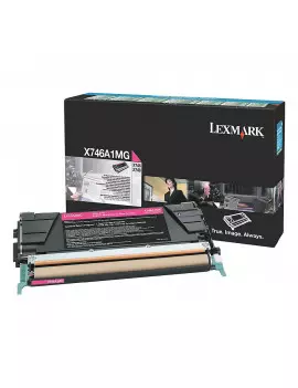 Toner Originale Lexmark C746 C746A1MG (Magenta 7000 pagine)