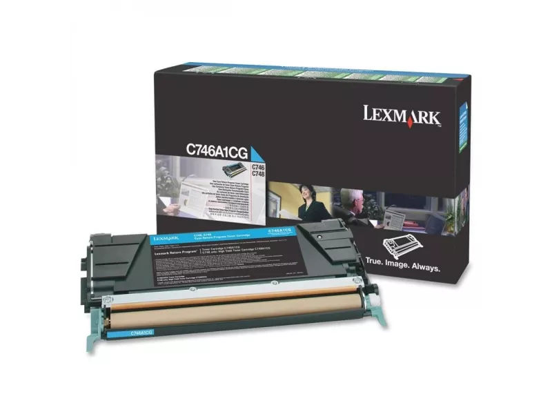 Toner Originale Lexmark C746 C746A1CG (Ciano 7000 pagine)