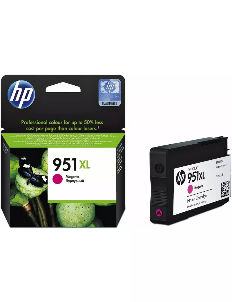 Cartuccia Originale HP CN047AE 951XL (Magenta 1500 pagine) Cartuccia Originale HP CN047AE 951XL (Magenta 1500 pagine)