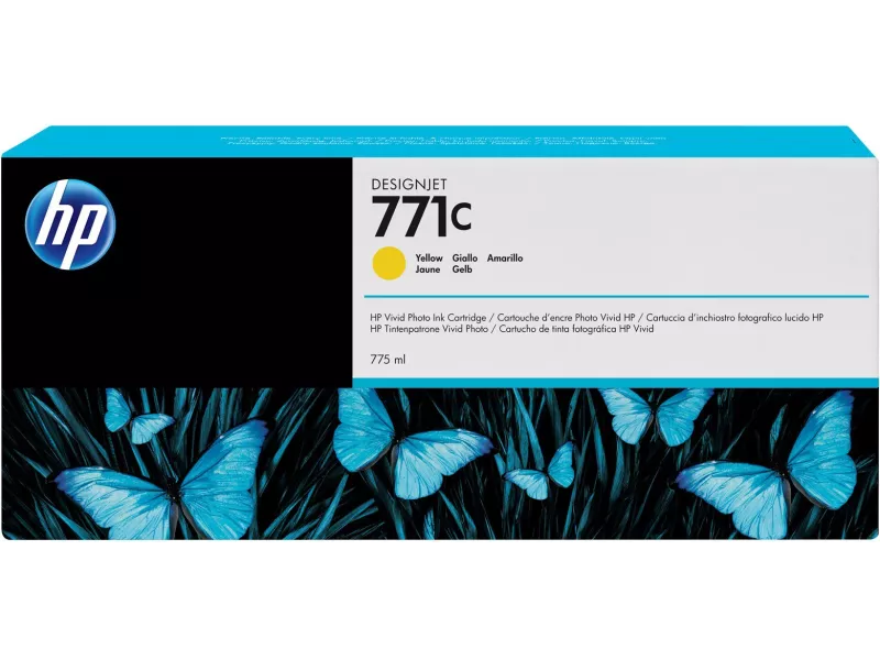 Cartuccia Originale HP B6Y10A 771C (Giallo 775 ml)