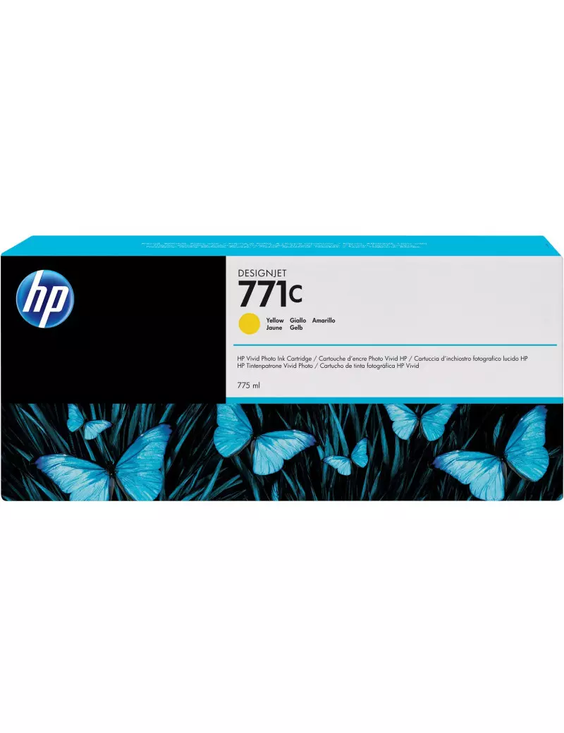 Cartuccia Originale HP B6Y10A 771C (Giallo 775 ml) Cartuccia Originale HP B6Y10A 771C (Giallo 775 ml)