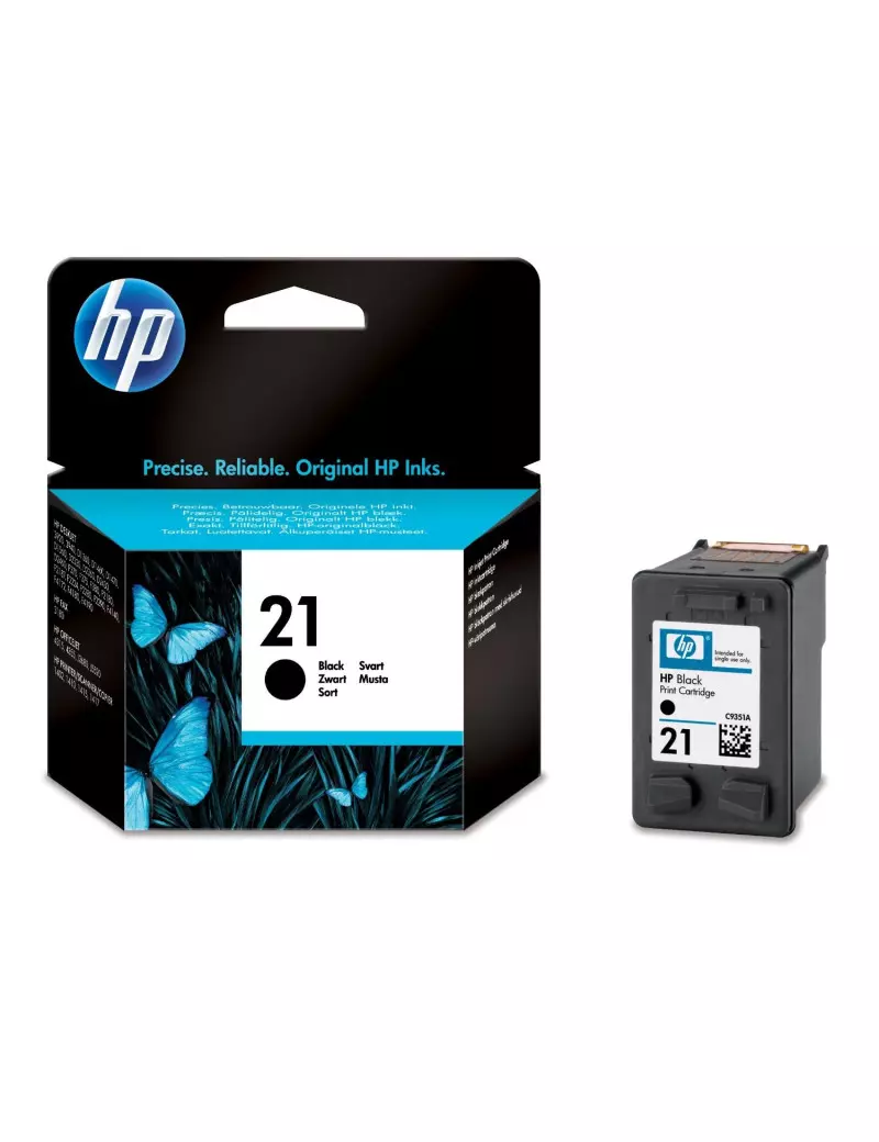 Cartuccia Originale HP C9351AE 21 (Nero 190 pagine)