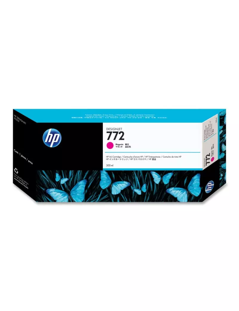 Cartuccia Originale HP CN629A 772 (Magenta 300 ml) Cartuccia Originale HP CN629A 772 (Magenta 300 ml)
