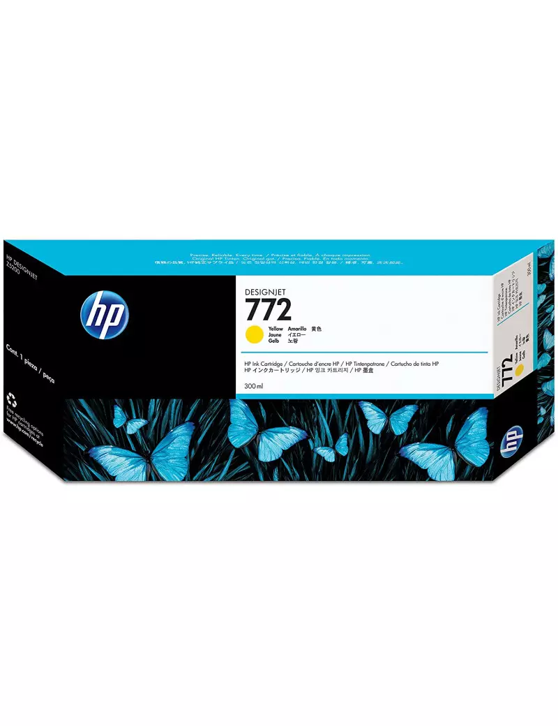 Cartuccia Originale HP CN630A 772 (Giallo 300 ml)