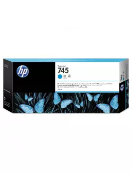 Cartuccia Originale HP F9K03A 745 (Ciano 300 ml)