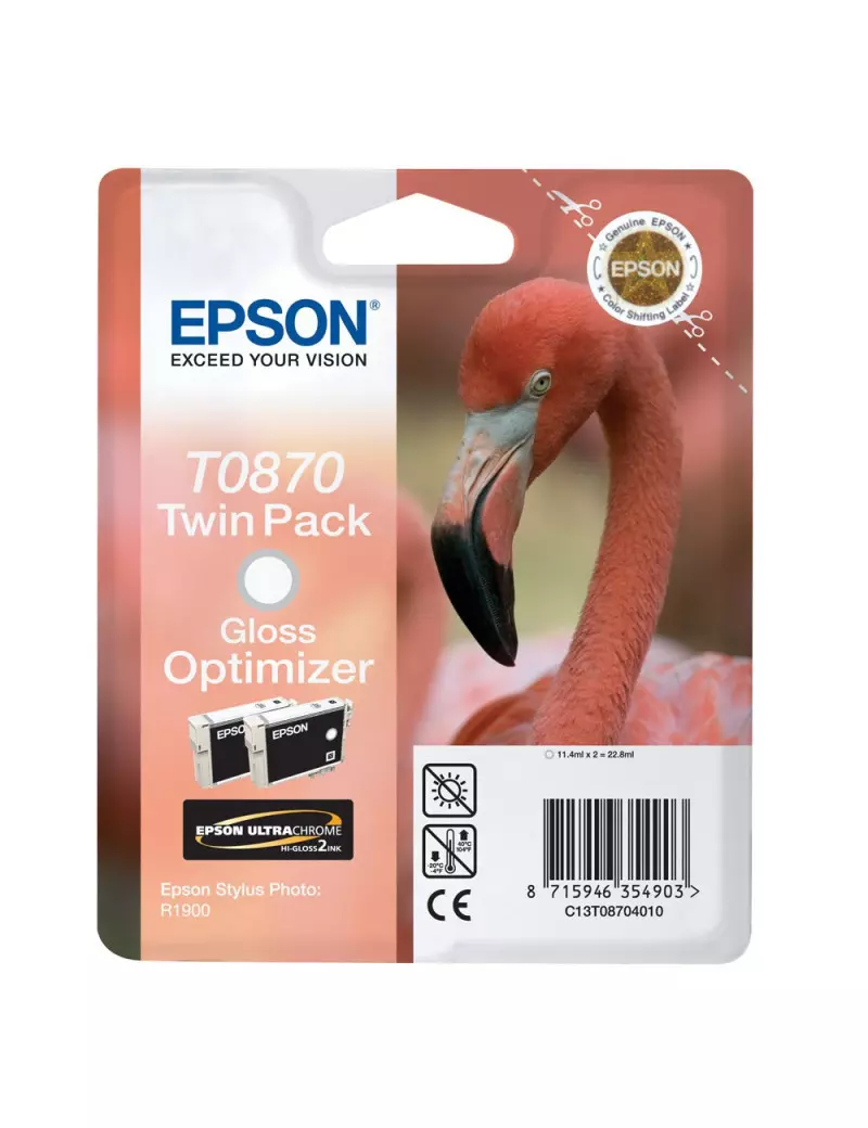 Cartuccia Originale Epson T087040 (Gloss Optimizer Conf. 2)