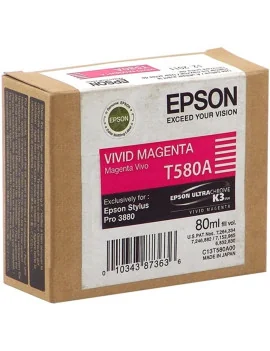 Cartuccia Originale Epson T580A00 (Magenta Vivid 80 ml)