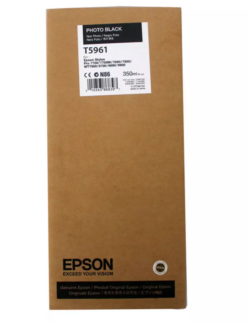 Cartuccia Originale Epson T596100 (Nero Foto 350 ml) Cartuccia Originale Epson T596100 (Nero Foto 350 ml)