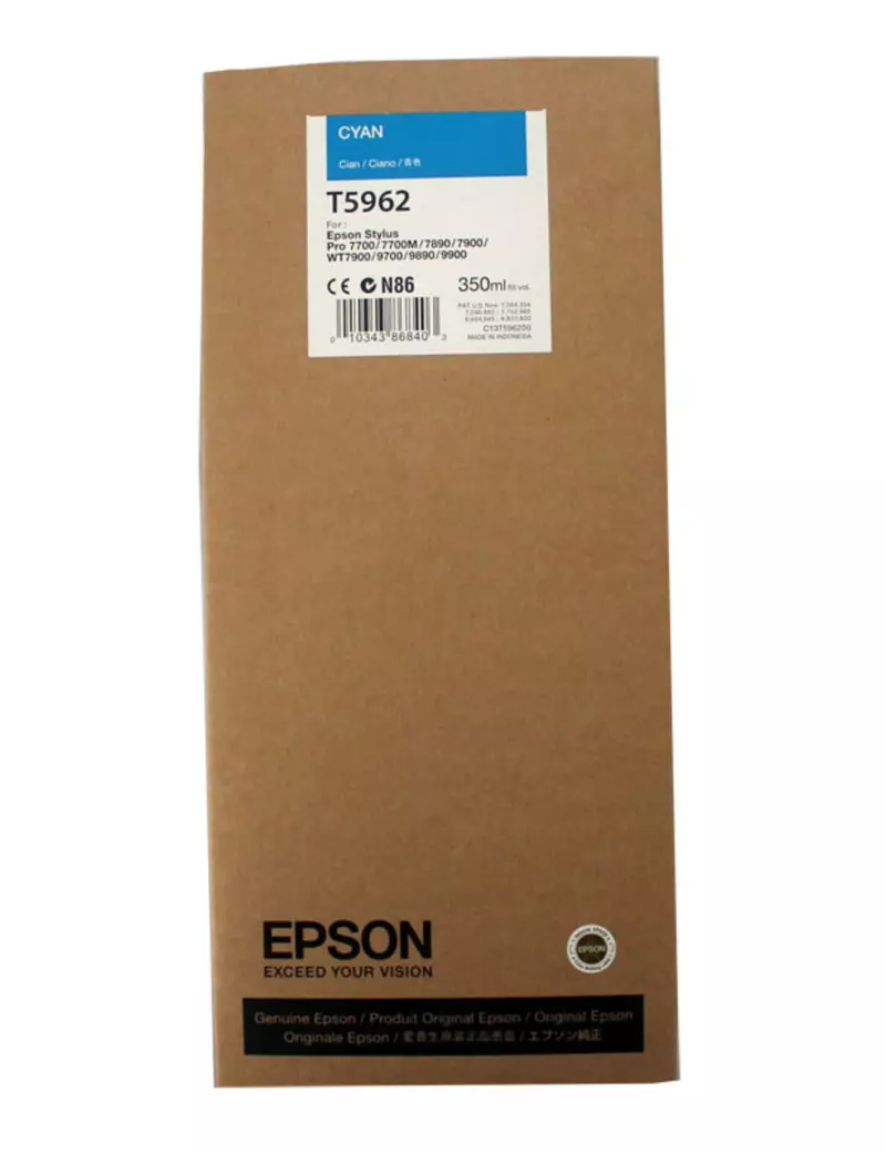 Cartuccia Originale Epson T596200 (Ciano 350 ml) Cartuccia Originale Epson T596200 (Ciano 350 ml)