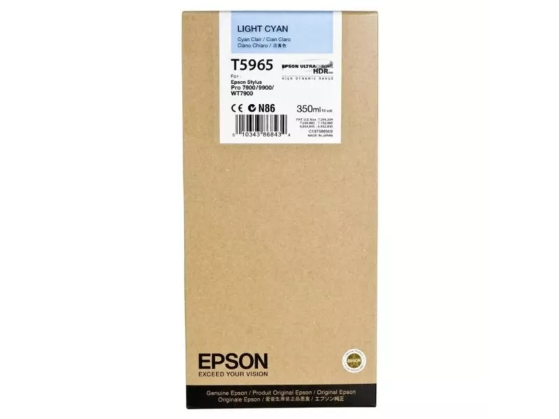 Cartuccia Originale Epson T596500 (Ciano Chiaro 350 ml)