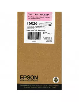 Cartuccia Originale Epson T603600 (Magenta Chiaro 220 ml)