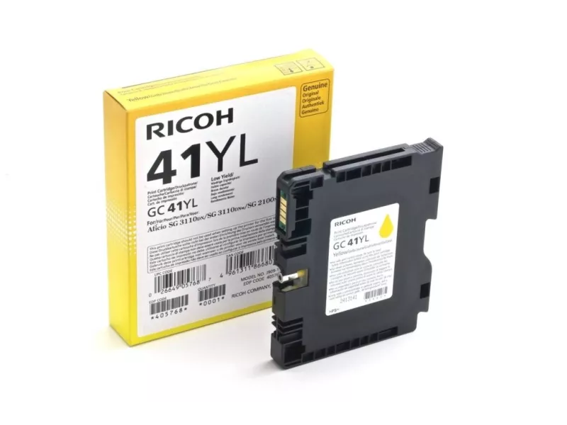 Cartuccia Originale Ricoh GC 41HY 405764 (Giallo 2200 pagine)