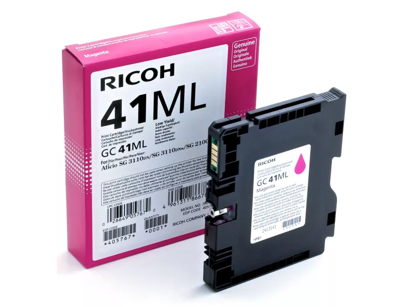 Cartuccia Originale Ricoh GC 41HM 405763 (Magenta 2200 pagine) Cartuccia Originale Ricoh GC 41HM 405763 (Magenta 2200 pagine)