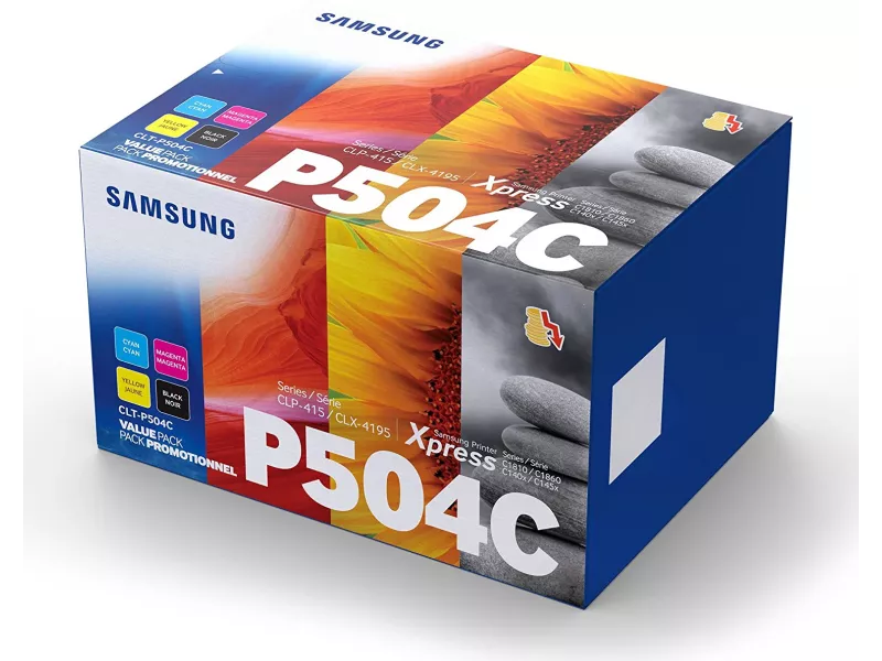 Multipack Toner Originali Samsung CLT-P504C SU400A (Nero e Colori Conf. 4)