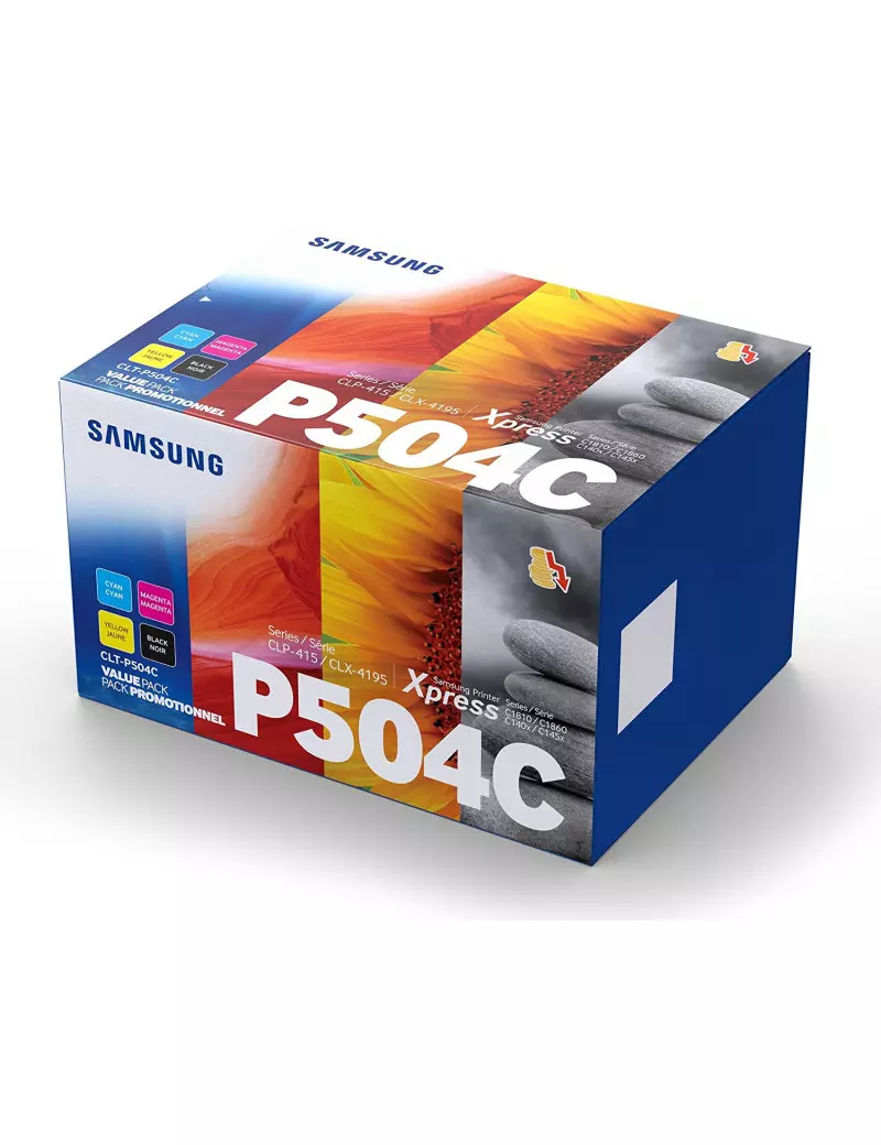 Multipack Toner Originali Samsung CLT-P504C SU400A (Nero e Colori Conf. 4)