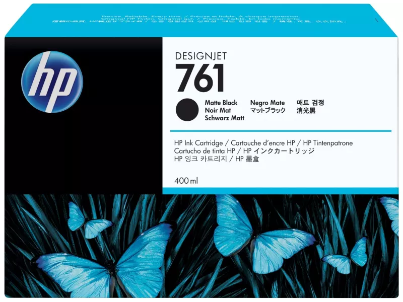 Cartuccia Originale HP CM991A 761 (Nero Opaco 400 ml) Cartuccia Originale HP CM991A 761 (Nero Opaco 400 ml)