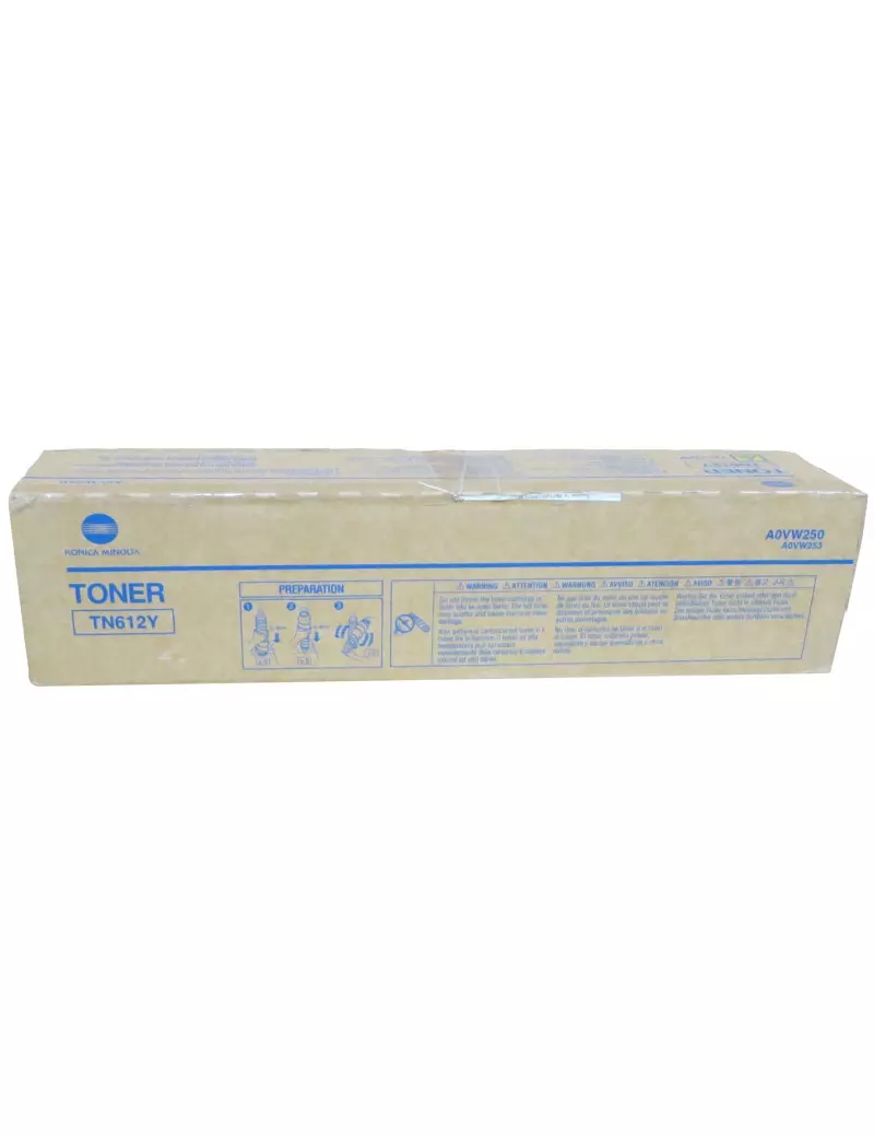 Toner Originale Konica Minolta TN-612Y A0VW250 (Giallo 25000 pagine)