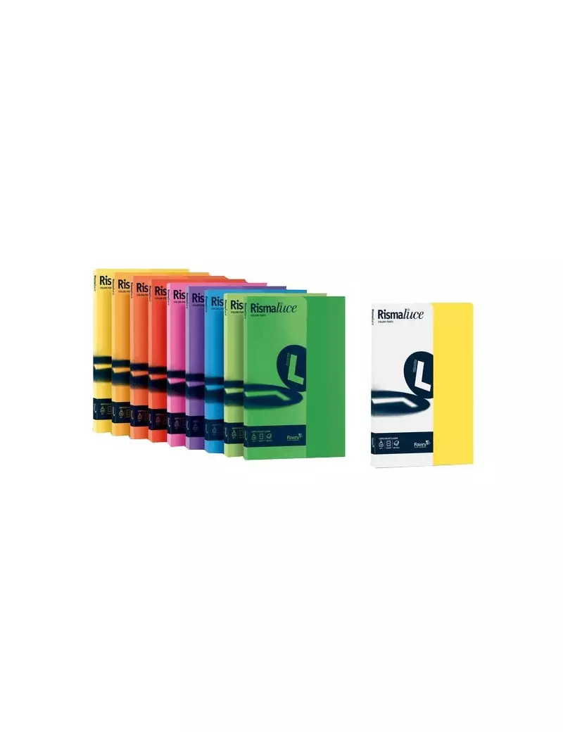 Cartoncino in Rismette Favini - Colori Forti - A4 - 200 g - Verde (Risma 50)