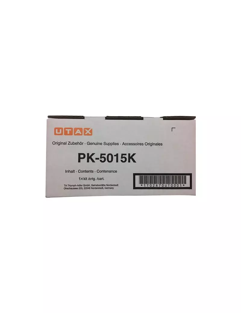 Toner Originale Utax PK-5015K 1T02R70UT0 (Nero 4000 pagine) Toner Originale Utax PK-5015K 1T02R70UT0 (Nero 4000 pagine)